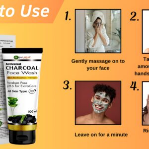 How to use Charcol Face wash