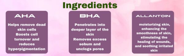 Skin Exfolia Serum Ingredients