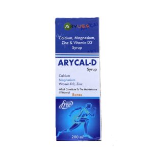 ARYCAL-D Calcium, Magnesium, Zinc & Vitamin D3 Syrup | 200ml